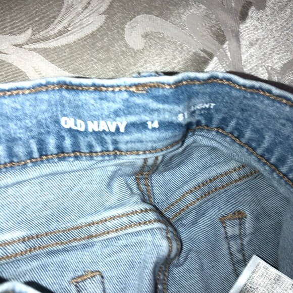 NEW Old Navy Straight Built In Flex Jeans Kids 14 - Picture 4 of 7